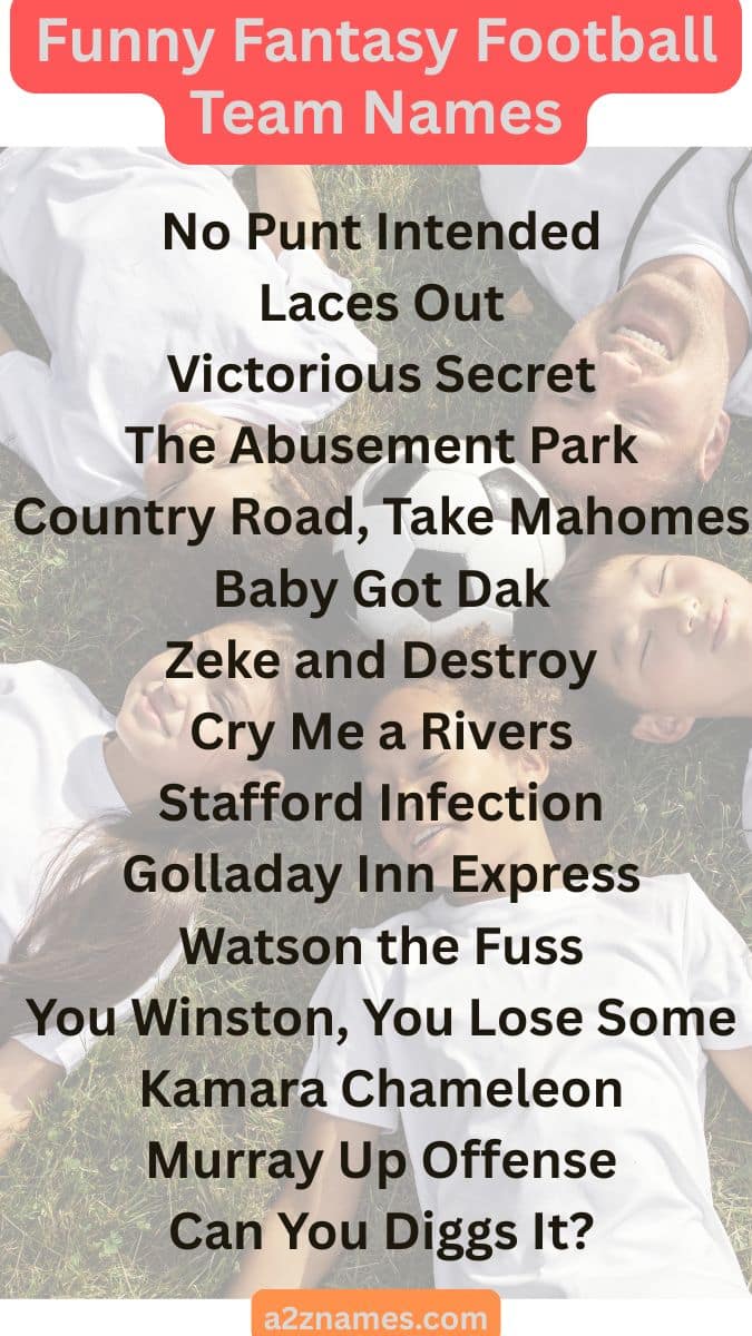 fantasy football team names

